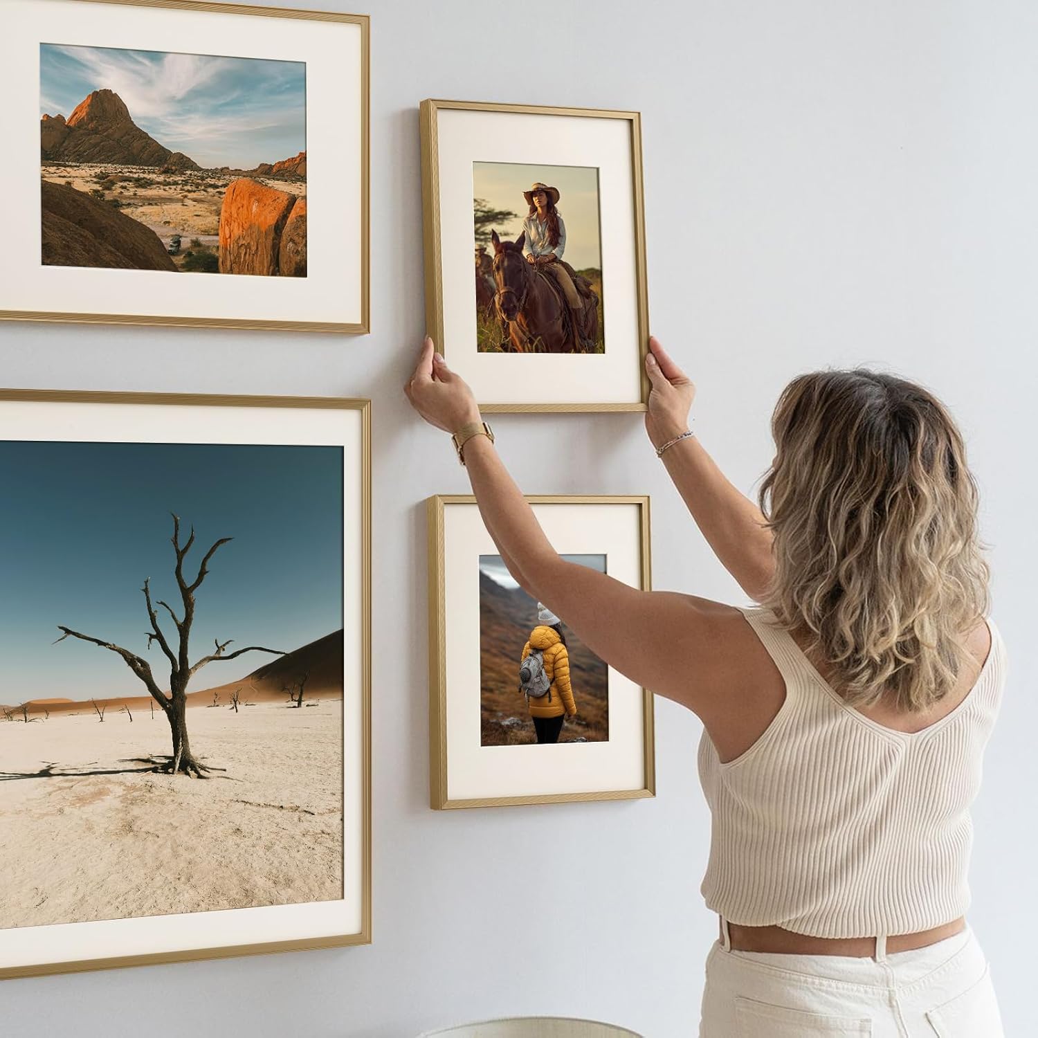 Modern Aluminum Picture Frame with HD Plexiglass – Wall Mount Photo Frame for Home & Office Décor