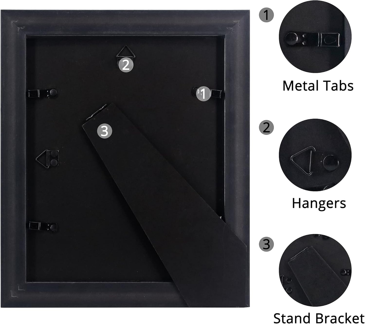 8x10 Mahogany Picture Frame with HD Glass – Elegant Tabletop & Wall Mount Photo Frame for Home Décor